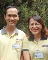 Nguyen Thanh Duy Sinh (left), Huynh Thi Thu Ai (right)