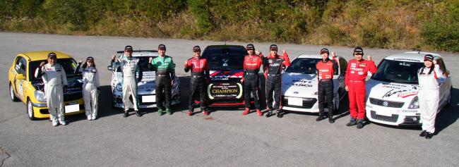 YOKOHAMA tire users and rally cars that won the series championship.