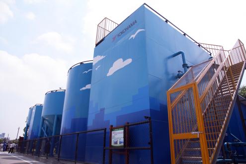 Sewage treatment plant designed and decorated by Hangzhou Yokohama Tire employees.
