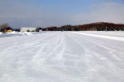 Flat snow track at TTCH.