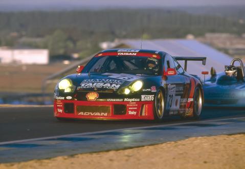 Team Taisan ADVAN’s Porsche 911 GT3R topped the GT class at LeMans in 2000.