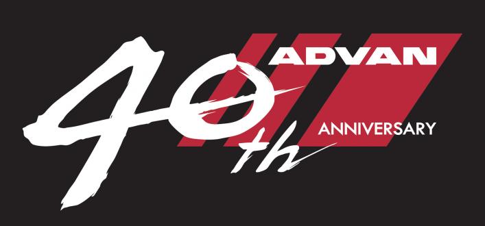 “ADVAN” 40th anniversary logomark
