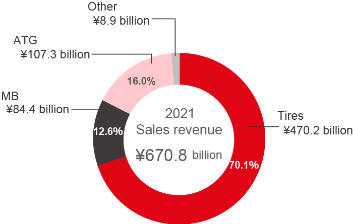 Fiscal 2021 sales revenue, by segment