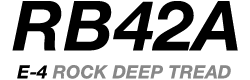 RB42A E-4 ROCK DEEP TREAD