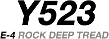 Y523 E-4 ROCK DEEP TREAD