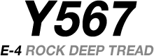 Y567 E-4 ROCK DEEP TREAD