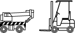 Container handlers, Forklifts and Reach stackers.