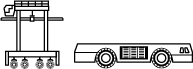 Straddle carriers, Towing tractors and Forklifts
