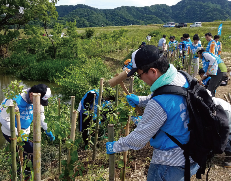 三島工場での環境保全活動の様子