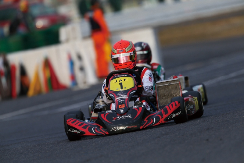 「全日本カート選手権」OK部門のチャンピオン獲得車両