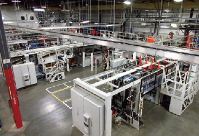 米国ミシシッピ州に新設したトラック・バス用タイヤ工場の設備