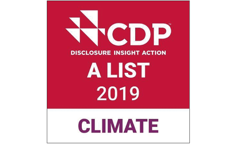 「CDP」の気候変動Aリストに選定