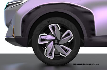 Image of the Concept FUTURO-e equipped with the concept tire
