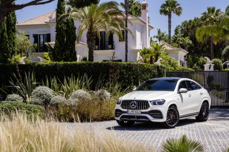A new GLE 53 4MATIC+ Coupe. The above photo is used with the permission of Mercedes-AMG. Reprint or other usage of this image without prior permission from Mercedes-AMG is strictly prohibited.