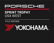 ヨコハマがワンメイクサプライヤーに決定した 「Porsche Sprint Trophy USA West」のロゴ