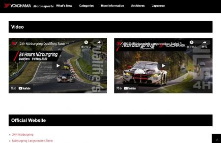 Enriched content includes race videos and promotional videos