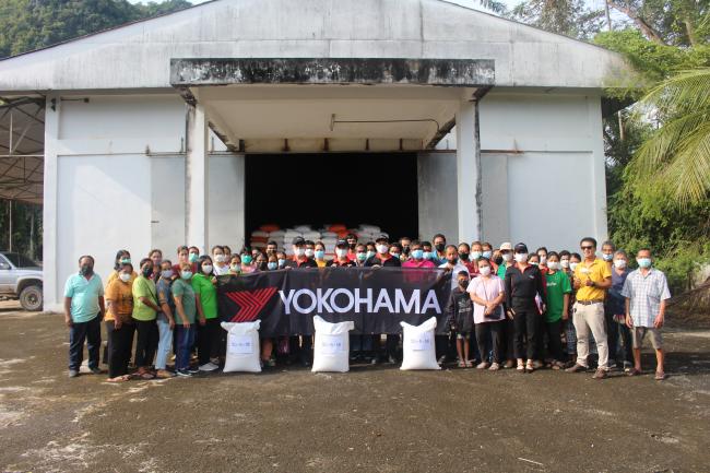 Natural rubber farmers at the seminar event