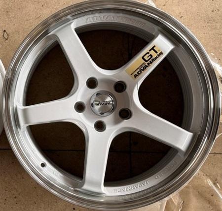 A counterfeit aluminum wheel sold in China by distributors who have been fined by the authorities