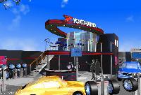 Conceptual drawing of Yokohama Rubber's booth 