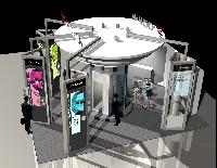 Computerized image of Yokohama booth