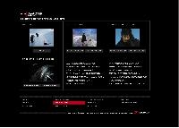 ショートムービー「The Mission」やTVCMなどを掲載した「ADギャラリー」のトップ画面