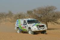 GEOLANDAR A/T-S-mounted bio-diesel car driven by Ukyo Katayama in Dakar Rally 2007.