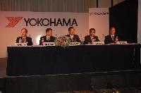 Yokohama Rubber representatives at the opening ceremony.