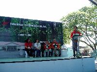 President Noji speaking at the ceremony