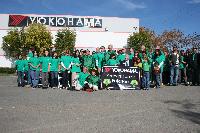 Participants at the tree-planting 