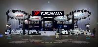 Conceptual drawing of the Yokohama Rubber booth