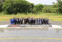 A scene from the expansion completion ceremony on October 9