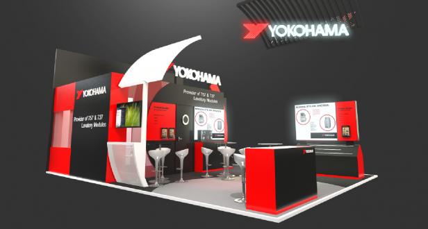 Image of YOKOHAMA booth at Aircraft Interiors Expo 