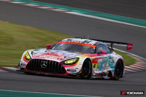 GT300クラスで3位となった「グッドスマイル 初音ミク AMG」