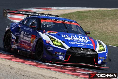 開幕戦のGT300クラスで優勝した「リアライズ日産メカニックチャレンジ GT-R」