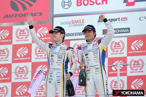 Drivers Sena Sakaguchi (left) and Yuji Kunimoto