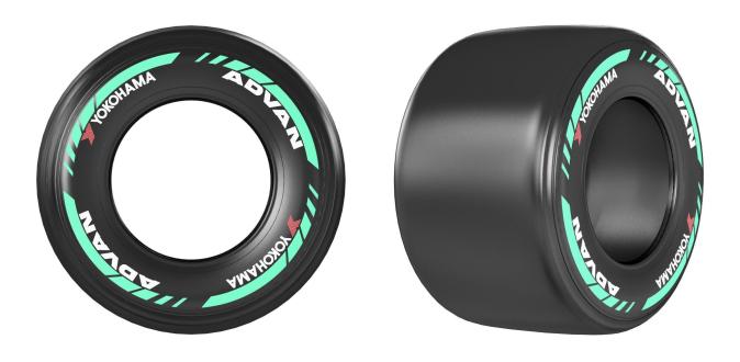 ADVAN racing tires made from renewable & recycled raw materials