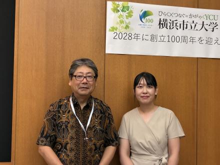Minami Matsui (left) and co-researcher Emiko Kurihara, Assistant Professor at Keio University