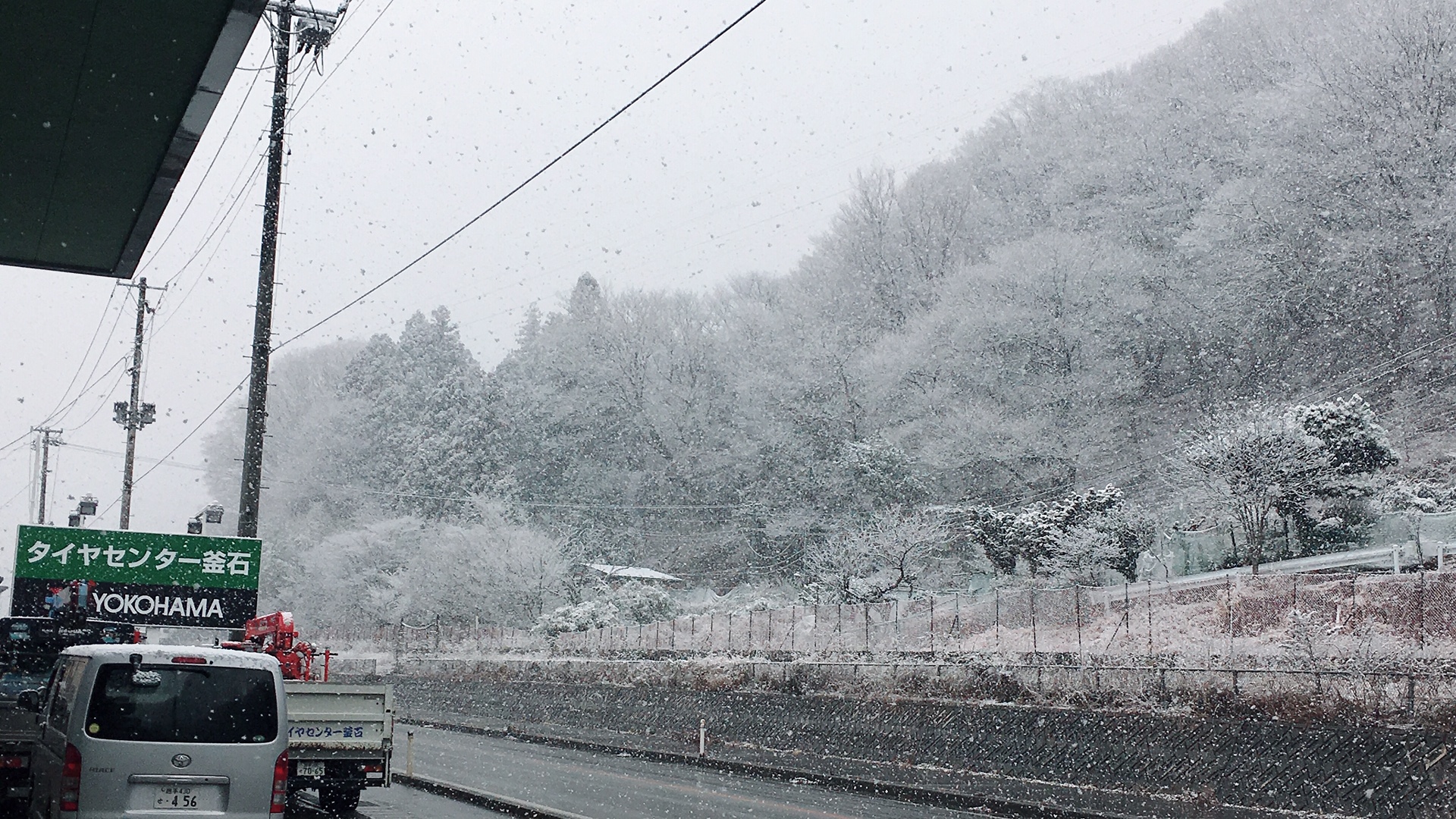 釜石にも雪が降ったぁ～(^_-)-☆