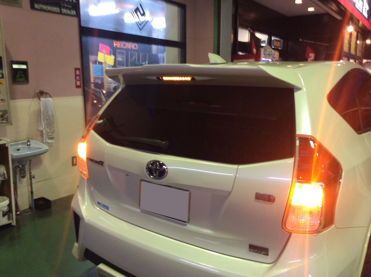 後ろの車にアピール‼︎