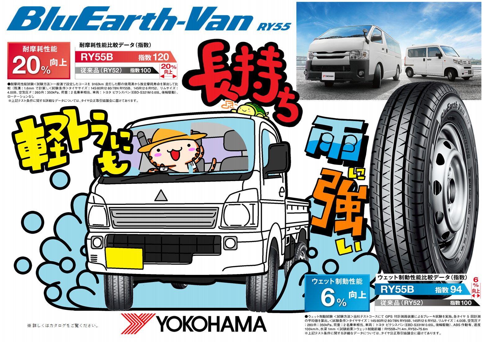 ヨコハマのVANタイヤ
