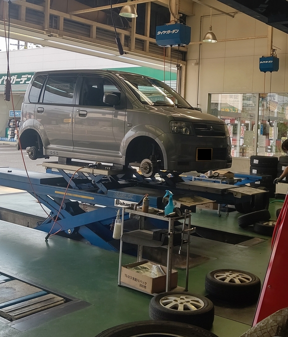 本日のタイヤ交換作業