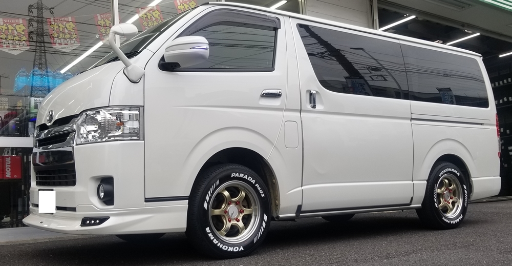 #トヨタ #HIACE に #ADVAN #RGｰD2 for HIACE  16inch を装着！