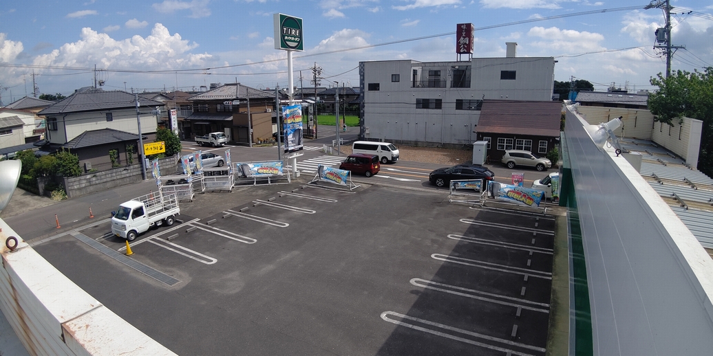 屋根からこんにちは