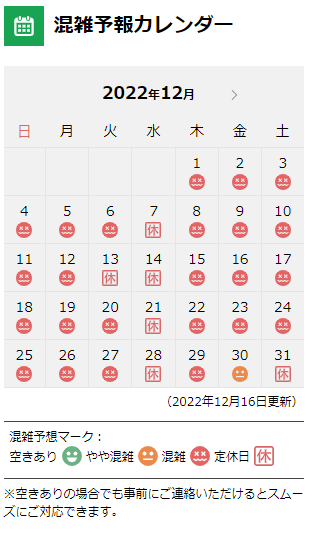 ピット混雑状況更新