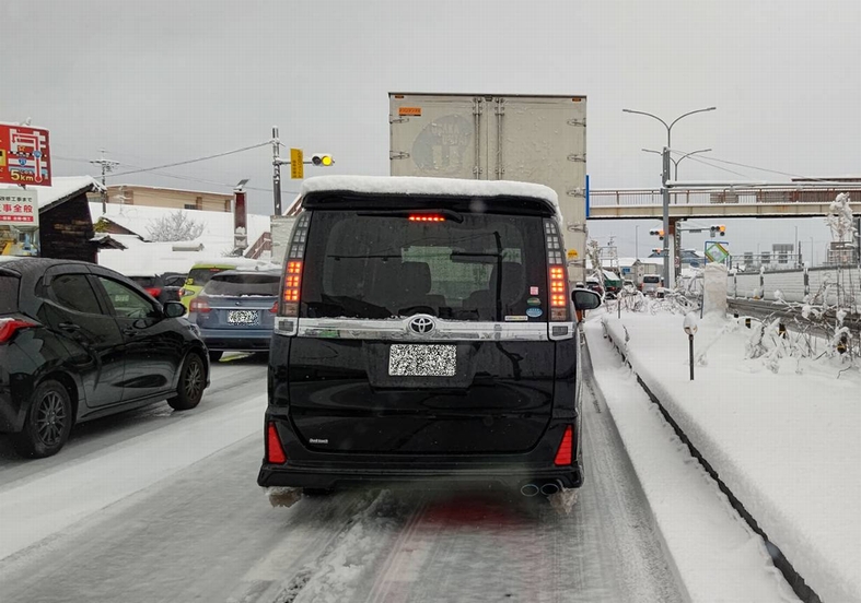 予想外の積雪