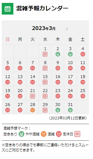 ピット混雑状況更新