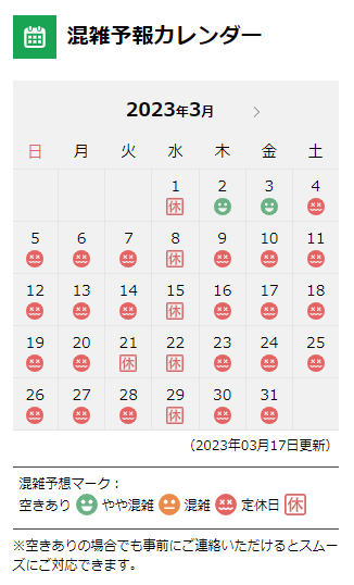 ピット混雑状況更新