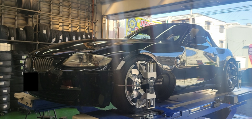 BMW Ｚ４ E85 の アライメント調整！