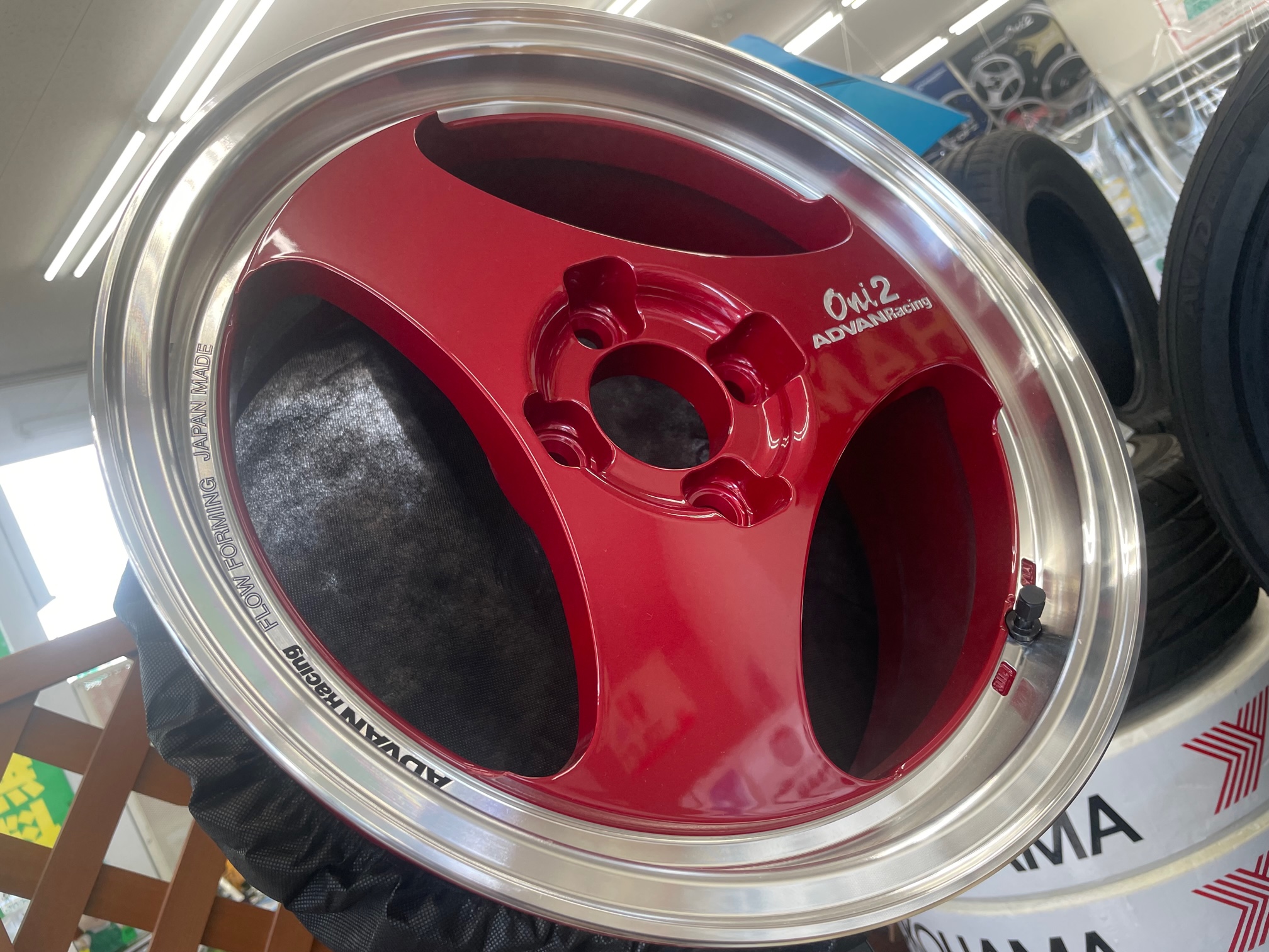 ADVAN ONI2　マシニング＆レーシングキャンディーレッド