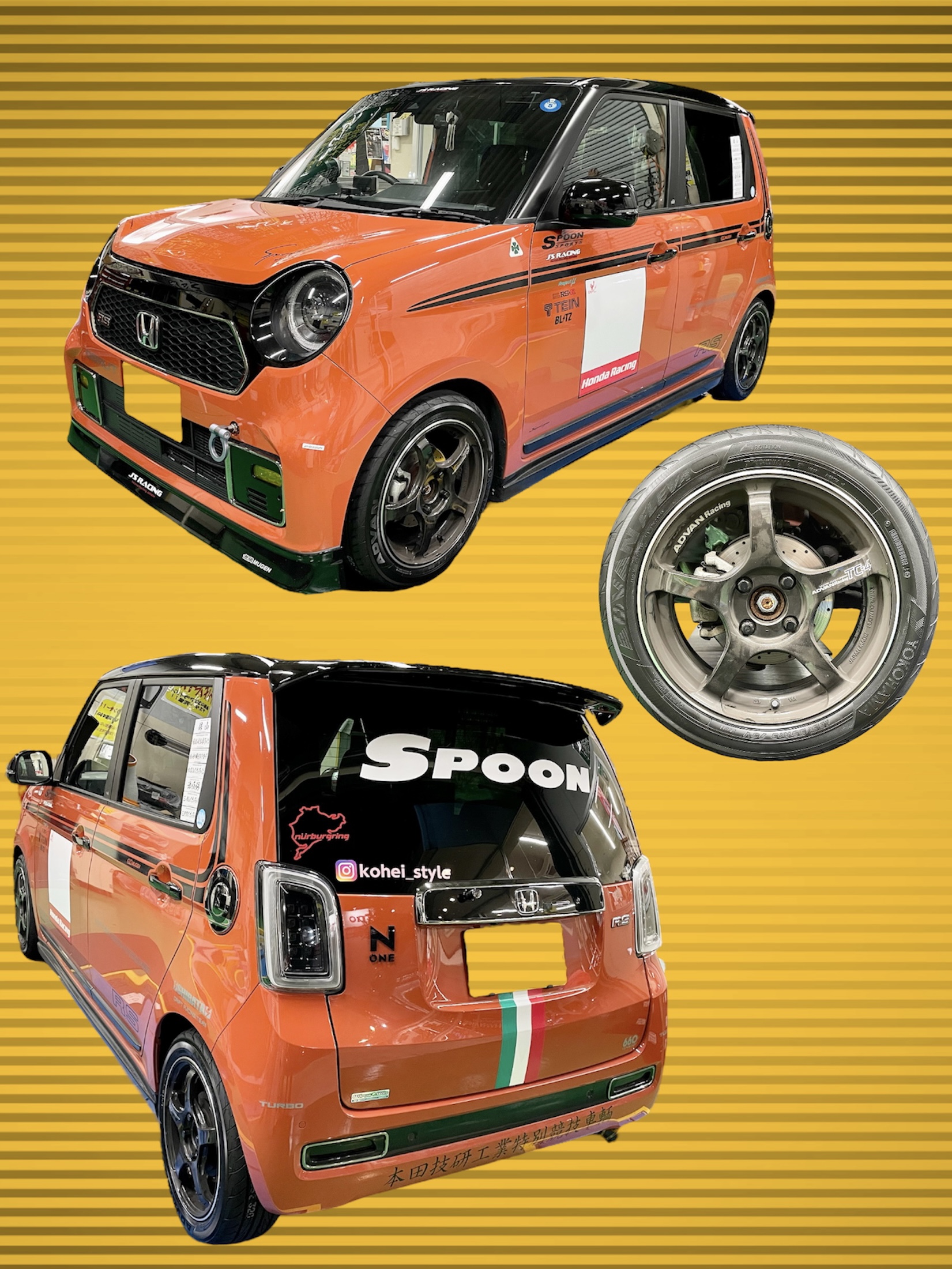 N-WGN に ADVAN FLEVA